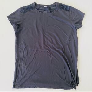 Old Navy | Tie Hem Stripe Back Athleisure Top GUC M